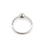 Ring Beaded Band .03ctw Round Diamonds .10ct Amethyst 14kw 5.2mm sz6.5 1.72g 125060041