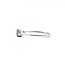 Ring Dainty .11ctw Round Diamonds .23ct Blue Topaz 10kw 5mm sz7 1.5g 125060040