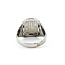Ring Spinner/Flip "AJE" Engraved 12x10mm Synthetic Cabochon Ruby 14kw 17x15mm Sz12 10.7g 125060085