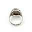 Ring Spinner/Flip "AJE" Engraved 12x10mm Synthetic Cabochon Ruby 14kw 17x15mm Sz12 10.7g 125060085
