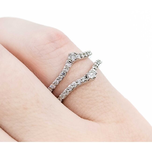 Ring Enhancer .38ctw Round Diamonds 14kw 9.5mm Sz5.5 3.4g 125060059