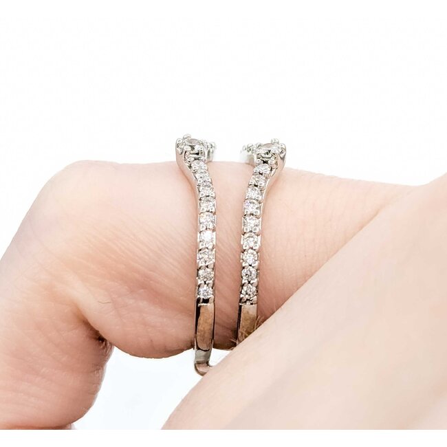 Ring Enhancer .38ctw Round Diamonds 14kw 9.5mm Sz5.5 3.4g 125060059