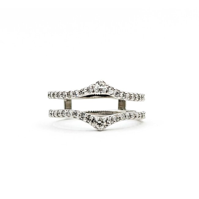 Ring Enhancer .38ctw Round Diamonds 14kw 9.5mm Sz5.5 3.4g 125060059