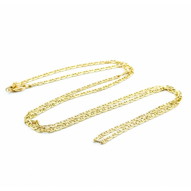 Necklace Mariner Link Lobster Clasp 14ky 3mm 27" 11g 125062006