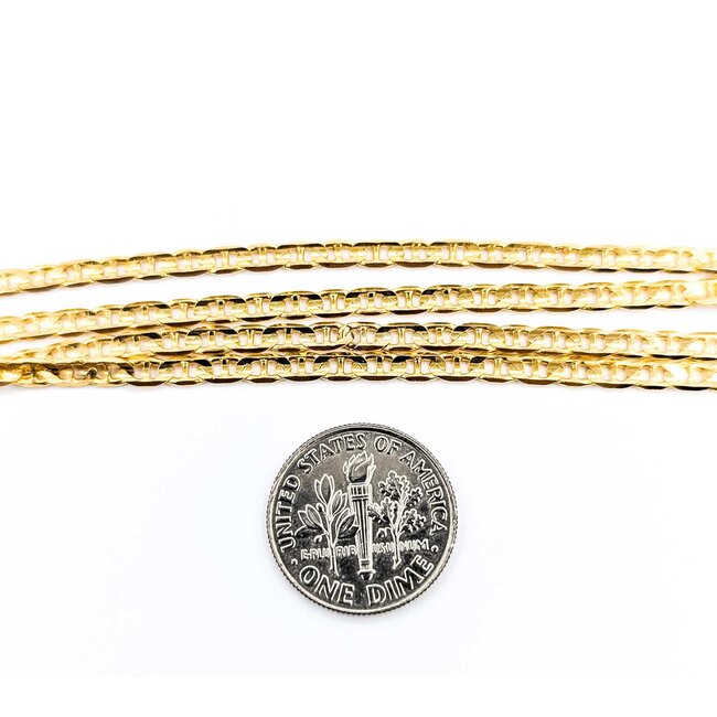 Necklace Mariner Link Lobster Clasp 14ky 3mm 27" 11g 125062006