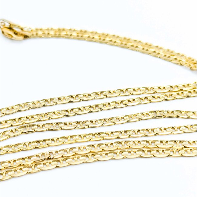 Necklace Mariner Link Lobster Clasp 14ky 3mm 27" 11g 125062006