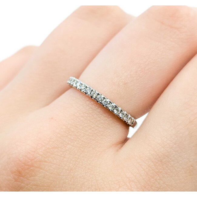 Ring Prong Set .38ctw Round Diamonds 14kw 2mm Sz6 2.4g 125060072