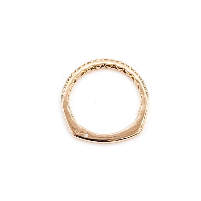 Ring A. Jaffe .25ctw Round Diamonds 14kr 2mm Sz8.5 3.4g 125060073