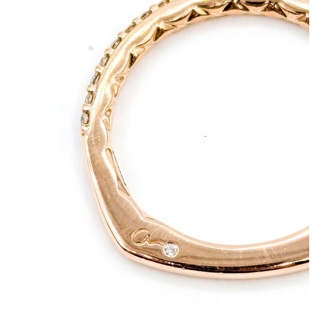 Ring A. Jaffe .25ctw Round Diamonds 14kr 2mm Sz8.5 3.4g 125060073