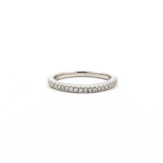 Ring Prong Set .20ctw Round Diamonds Plat 2mm Sz7 4.1g 125060051