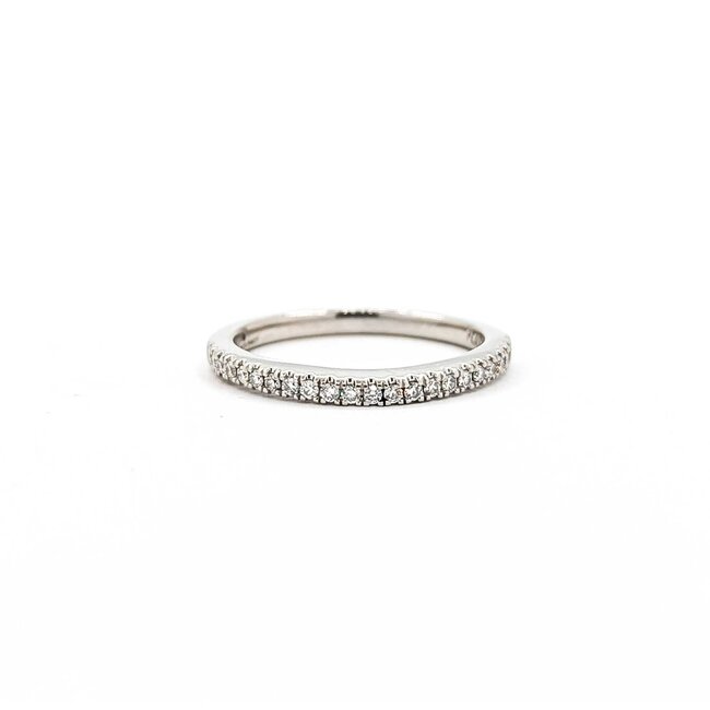 Ring Prong Set .20ctw Round Diamonds Plat 2mm Sz7 4.1g 125060051