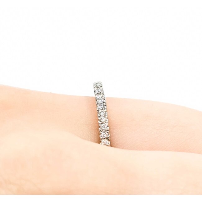 Ring Prong Set .20ctw Round Diamonds Plat 2mm Sz7 4.1g 125060051