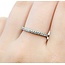 Ring Prong Set .20ctw Round Diamonds Plat 2mm Sz7 4.1g 125060051