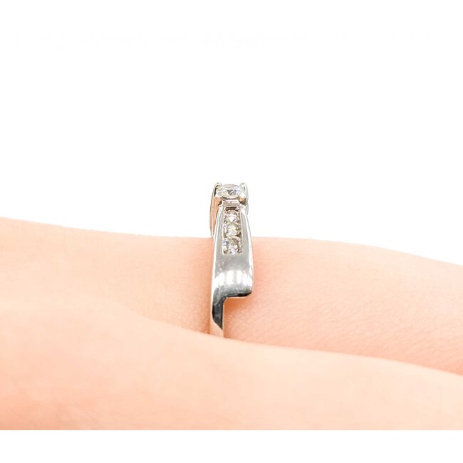 Ring Wrap .20ctw Round Diamonds 14kw 3.7mm Sz7 2.3g 125060052