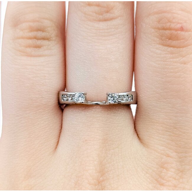 Ring Wrap .20ctw Round Diamonds 14kw 3.7mm Sz7 2.3g 125060052