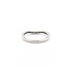 Ring Contour Band .08ctw Round Diamonds 14kw sz7 2.75g 125060048