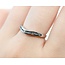 Ring Contour Band .08ctw Round Diamonds 14kw sz7 2.75g 125060048
