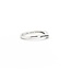 Ring Contour Band .08ctw Round Diamonds 14kw sz7 2.75g 125060048
