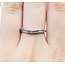Ring Contour Band .08ctw Round Diamonds 14kw sz7 2.75g 125060048
