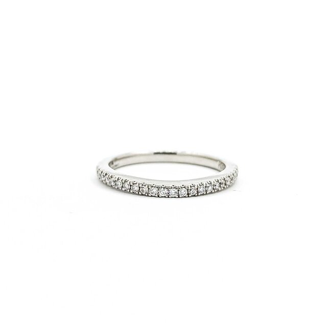 Ring Prong Set .25ctw Round Diamonds Plat 2mm Sz7 4.1g 125060064