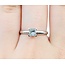 Ring Solitaire .50ct Princess Diamond 14kw 2.5mm Sz6.5 2.4g 125060080