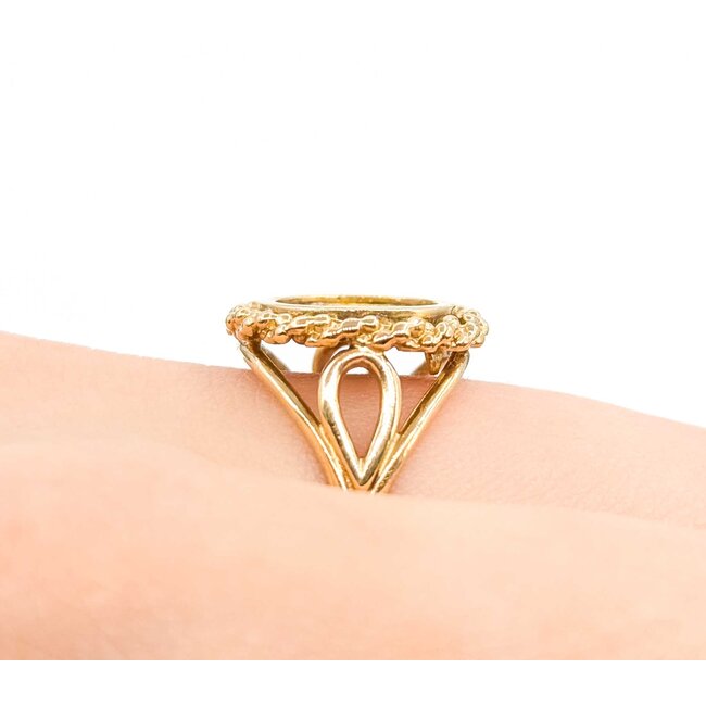 Ring Coin Style 14ky 15.5mm Sz7 3.51g 225062002