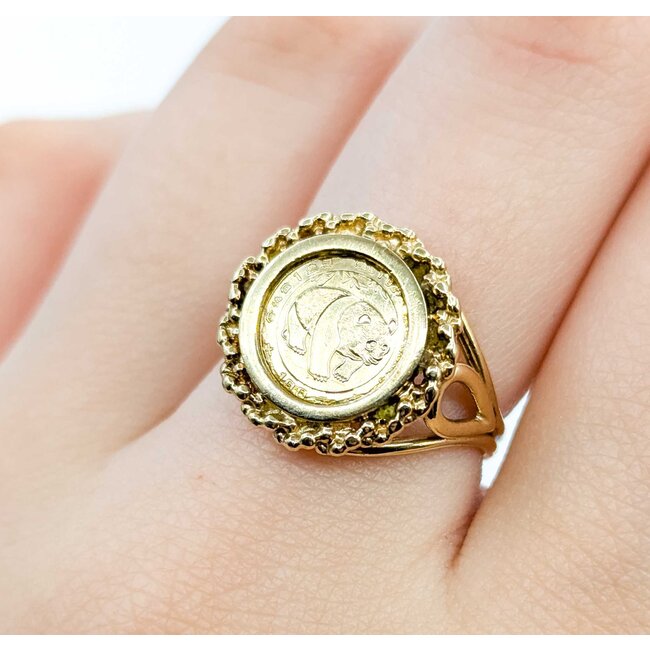 Ring Coin Style 14ky 15.5mm Sz7 3.51g 225062002