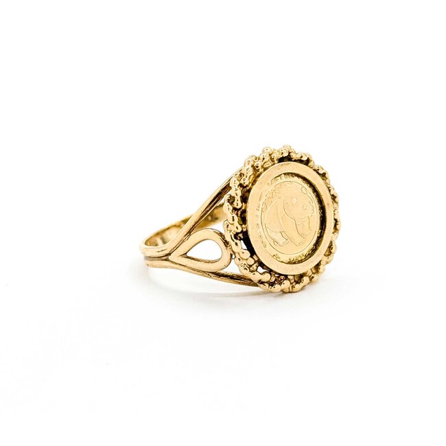Ring Coin Style 14ky 15.5mm Sz7 3.51g 225062002