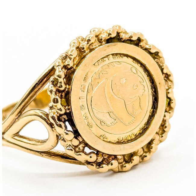 Ring Coin Style 14ky 15.5mm Sz7 3.51g 225062002