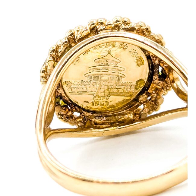 Ring Coin Style 14ky 15.5mm Sz7 3.51g 225062002