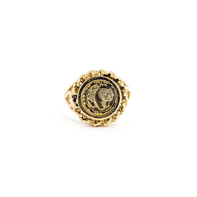 Ring Coin Style 14ky 15.5mm Sz7 3.51g 225062002