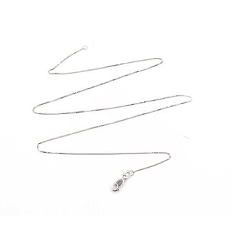 Necklace Box Link Lobster Clasp 14kw .5mm 18" 1.3g 125062015