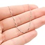 Necklace Box Link Lobster Clasp 14kw .5mm 18" 1.3g 125062015