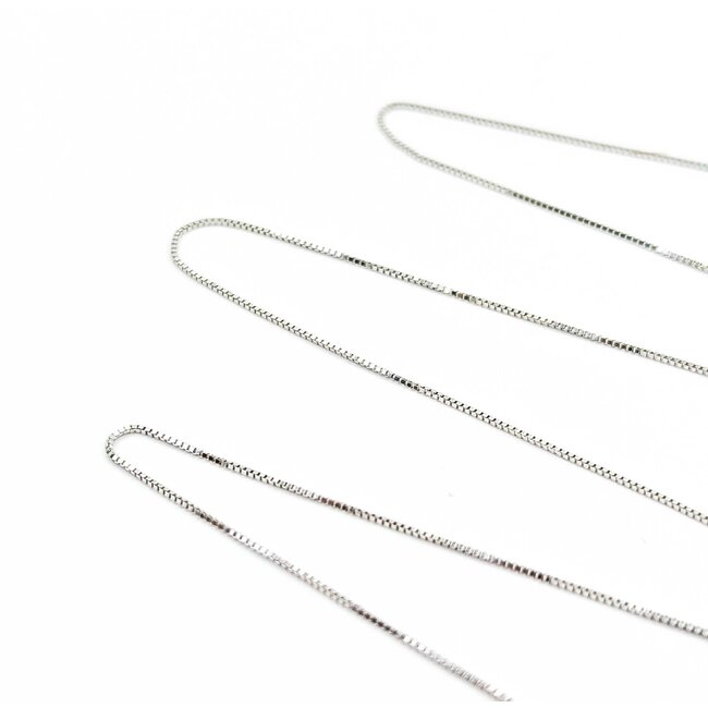 Necklace Box Link Spring Clasp 14kw .6mm 16" 1.1g 125062010