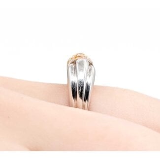 Ring Spinner .35ctw Round Diamonds 1.25ctw Blue/Pink/Yellow Sapphire 18kw 7mm Sz5 8.7g 125060086