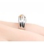 Ring Spinner .35ctw Round Diamonds 1.25ctw Blue/Pink/Yellow Sapphire 18kw 7mm Sz5 8.7g 125060086