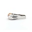 Ring Spinner .35ctw Round Diamonds 1.25ctw Blue/Pink/Yellow Sapphire 18kw 7mm Sz5 8.7g 125060086