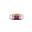 Ring Spinner .35ctw Round Diamonds 1.25ctw Blue/Pink/Yellow Sapphire 18kw 7mm Sz5 8.7g 125060086