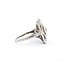 Ring Filigree .10ct Old European Diamond 18kw 15x13mm Sz5 2.9g 125060094
