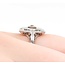 Ring Filigree .10ct Old European Diamond 18kw 15x13mm Sz5 2.9g 125060094
