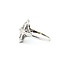 Ring Filigree .10ct Old European Diamond 18kw 15x13mm Sz5 2.9g 125060094