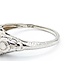 Ring Filigree Milgrain .12ct European Cut Diamond 18kw 8.8mm Sz6 2.6g 125060092