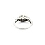 Ring Filigree Milgrain .12ct European Cut Diamond 18kw 8.8mm Sz6 2.6g 125060092
