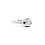 Ring Filigree Milgrain .08ct Old European Diamond .05ctw  Sapphire Accents    18kw 8x9mm Sz7.5 2.4g 125060095