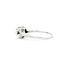 Ring Filigree Milgrain .08ct Old European Diamond .05ctw  Sapphire Accents    18kw 8x9mm Sz7.5 2.4g 125060095