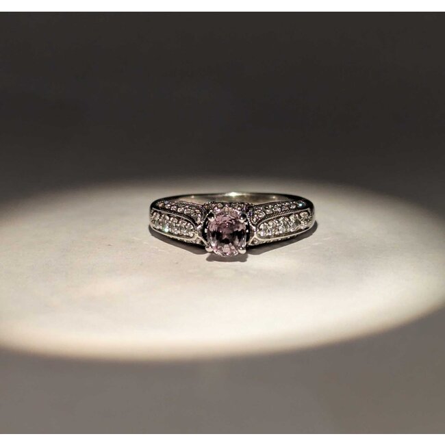 Ring .75ctw Round Diamonds .52ct Alexandrite GIA: 2231585097 14kw sz6 5.5mm 124060228