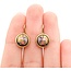 Earrings Freywille Enamel Alphonse Mucha 18ky 18.5x11mm 4.3g 225060045