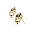 Earrings J-Hoop Omega Back 3.6ctw Bi-Color Sphene 10ky .6x.4" 4.2g 125060151