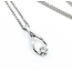 Necklace Solitaire Swirl .20ct Round 14kw 18in 19.7x8.3mm 4.1g 225060033