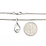 Necklace Solitaire Swirl .20ct Round 14kw 18in 19.7x8.3mm 4.1g 225060033